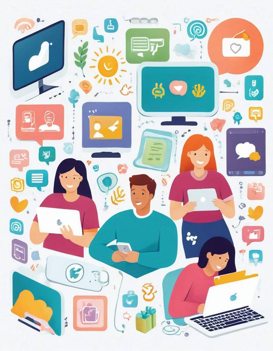 A vibrant, cheerful illustration depicting a cozy and welcoming digital environment, showcasing diverse happy people interacting with devices, surrounded by icons representing reliability, safety, and joy in adult content hosting. Soft pastel colors, playful elements, and a friendly layout emphasize satisfaction and trust. cartoon style. bright colors. white background.